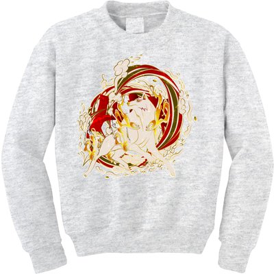 Japanese Mythology Okami Wolf Kids Sweatshirt