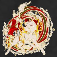 Japanese Mythology Okami Wolf Cool Comfort Performance Bucket Hat