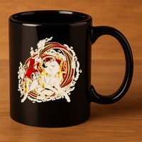 Japanese Mythology Okami Wolf 11oz C Handle Ceramic Mug