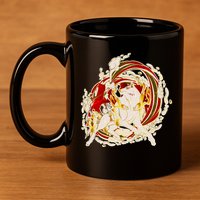 Japanese Mythology Okami Wolf 11oz C Handle Ceramic Mug
