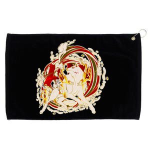 Japanese Mythology Okami Wolf Grommeted Golf Towel