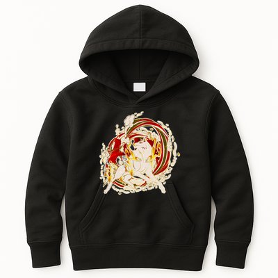 Japanese Mythology Okami Wolf Kids Hoodie