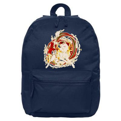 Japanese Mythology Okami Wolf 16 in Basic Backpack