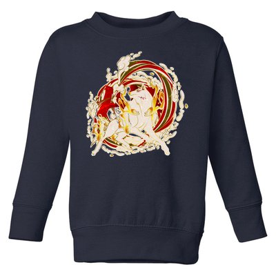 Japanese Mythology Okami Wolf Toddler Sweatshirt