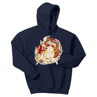 Japanese Mythology Okami Wolf Kids Hoodie