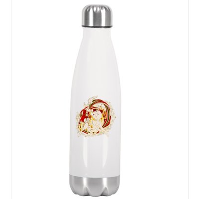 Japanese Mythology Okami Wolf Stainless Steel Insulated Water Bottle