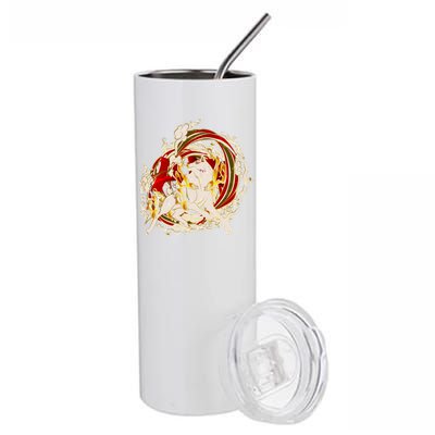 Japanese Mythology Okami Wolf Stainless Steel Tumbler