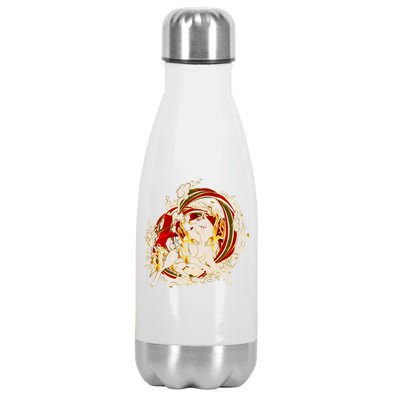 Japanese Mythology Okami Wolf Stainless Steel Insulated Water Bottle