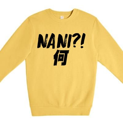 Japanese NANI WHAT Premium Crewneck Sweatshirt