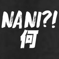 Japanese NANI WHAT 7 Panel Mesh Trucker Snapback Hat
