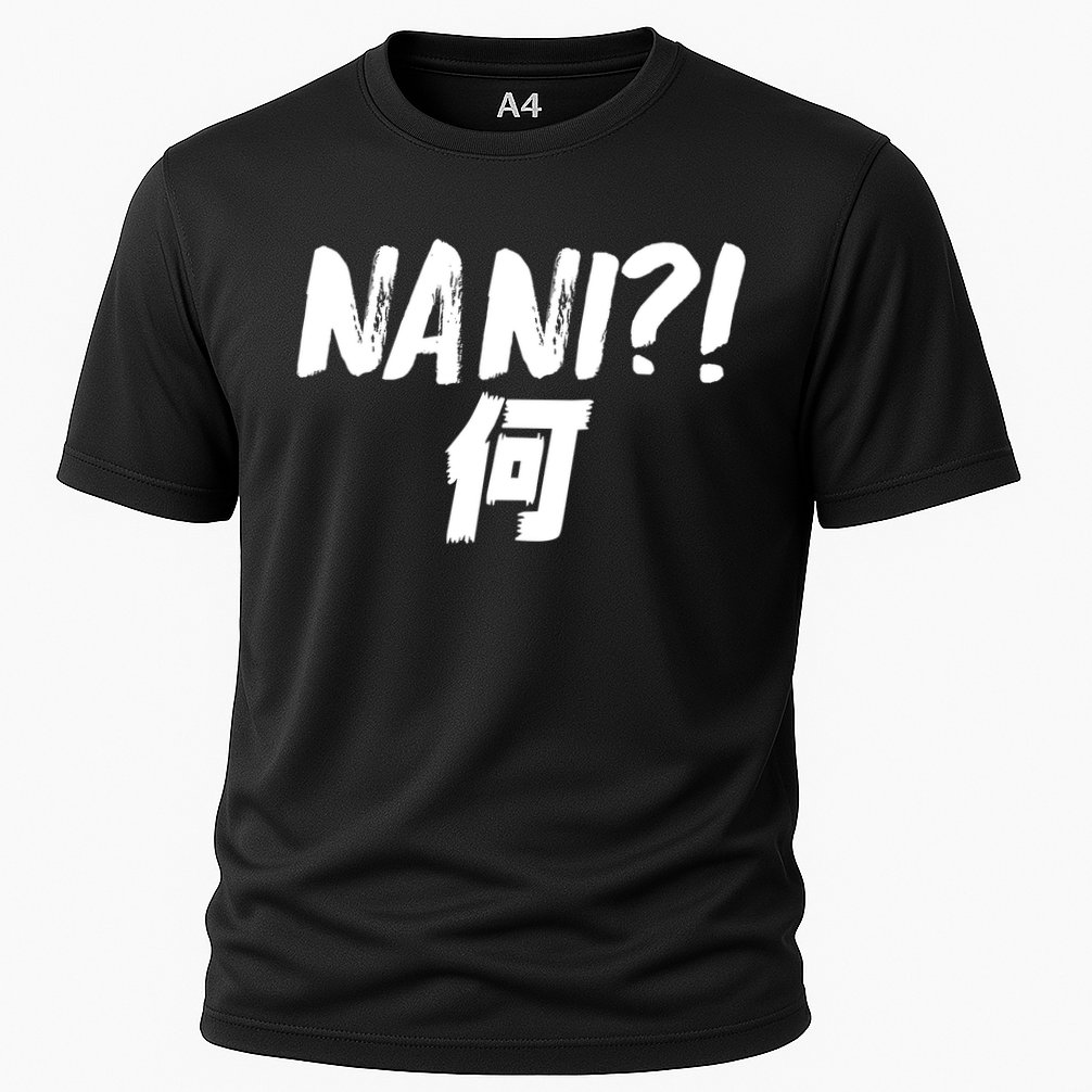 Japanese NANI WHAT Cooling Performance Crew T-Shirt
