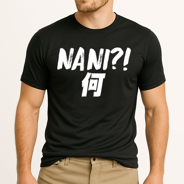 Japanese NANI WHAT Cooling Performance Crew T-Shirt