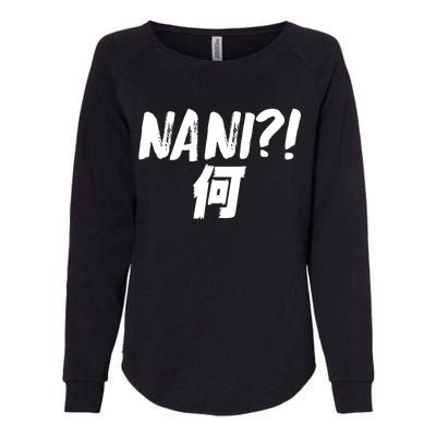 Japanese NANI WHAT Womens California Wash Sweatshirt