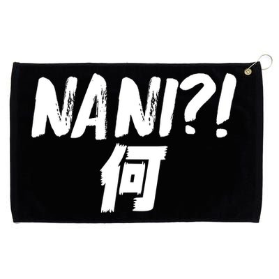 Japanese NANI WHAT Grommeted Golf Towel