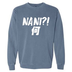 Japanese NANI WHAT Garment-Dyed Sweatshirt