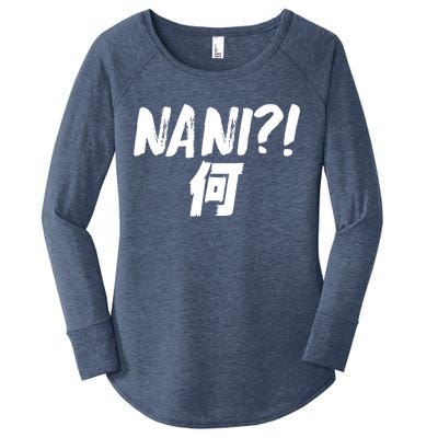 Japanese NANI WHAT Women's Perfect Tri Tunic Long Sleeve Shirt