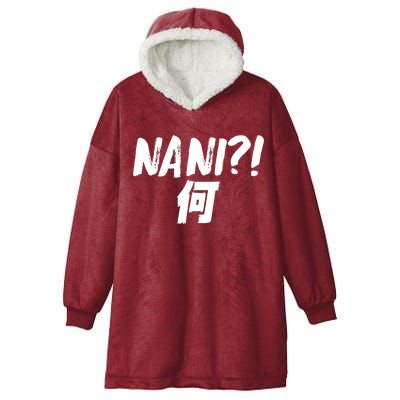 Japanese NANI WHAT Hooded Wearable Blanket