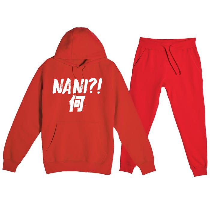 Japanese NANI WHAT Premium Hooded Sweatsuit Set