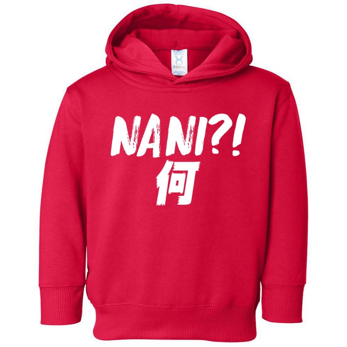 Japanese NANI WHAT Toddler Hoodie