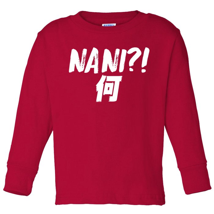 Japanese NANI WHAT Toddler Long Sleeve Shirt