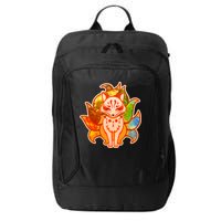 Japanese Nine Tails Kitsune Fox Elements Seasons City Backpack