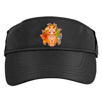 Japanese Nine Tails Kitsune Fox Elements Seasons Adult Drive Performance Visor