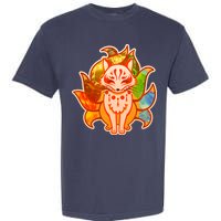 Japanese Nine Tails Kitsune Fox Elements Seasons Garment-Dyed Heavyweight T-Shirt
