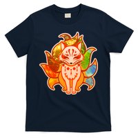Japanese Nine Tails Kitsune Fox Elements Seasons T-Shirt