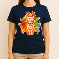 Japanese Nine Tails Kitsune Fox Elements Seasons T-Shirt