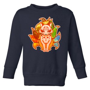 Japanese Nine Tails Kitsune Fox Elements Seasons Toddler Sweatshirt