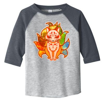 Japanese Nine Tails Kitsune Fox Elements Seasons Toddler Fine Jersey T-Shirt