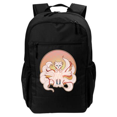 Japanese Nine Tails Kitsune Fox Emblem Pattern Backpack