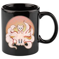 Japanese Nine Tails Kitsune Fox Emblem Pattern 11oz C Handle Ceramic Mug