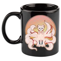 Japanese Nine Tails Kitsune Fox Emblem Pattern 11oz C Handle Ceramic Mug