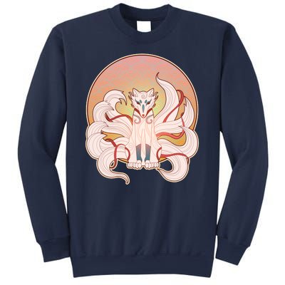 Japanese Nine Tails Kitsune Fox Emblem Pattern Sweatshirt