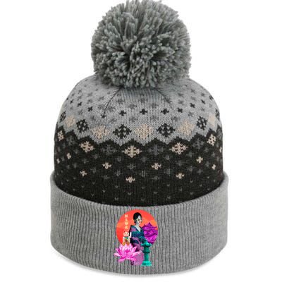 Japanese Photo Temple The Baniff Cuffed Pom Beanie