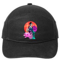 Japanese Photo Temple 7-Panel Snapback Hat
