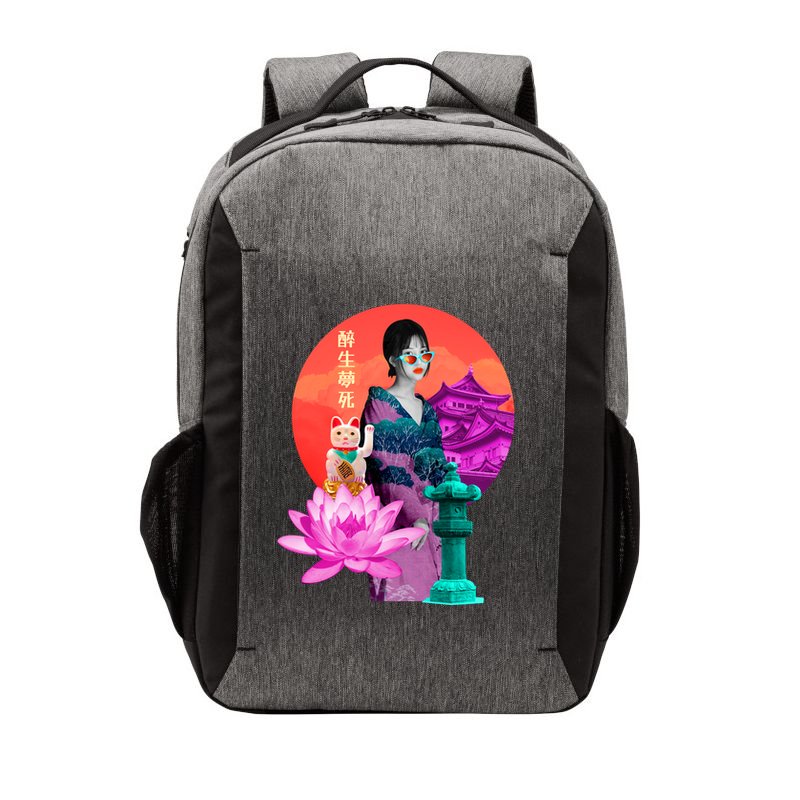 Japanese Photo Temple Vector Backpack