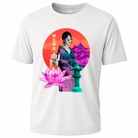 Japanese Photo Temple Cooling Performance Crew T-Shirt