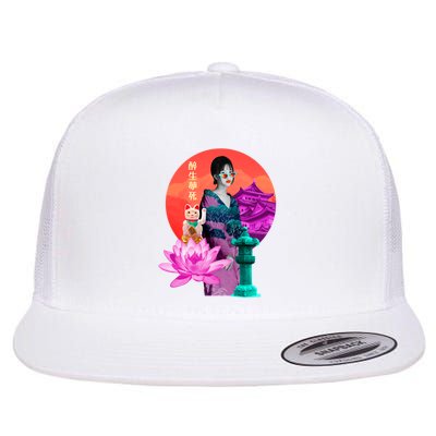 Japanese Photo Temple Flatbill Hat