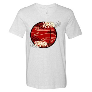 Japanese Spider Lily V-Neck T-Shirt