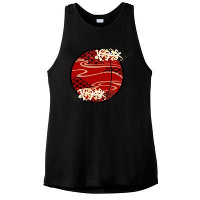 Japanese Spider Lily Ladies PosiCharge Tri-Blend Wicking Tank