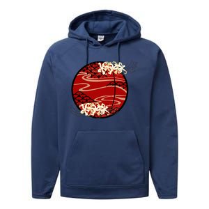 Japanese Spider Lily Performance Fleece Hoodie