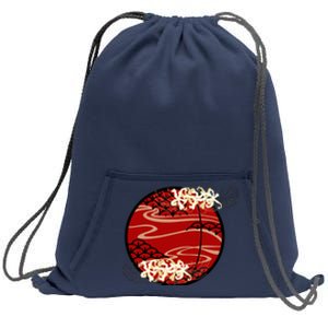 Japanese Spider Lily Sweatshirt Cinch Pack Bag