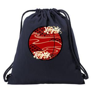 Japanese Spider Lily Drawstring Bag