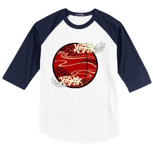 Japanese Spider Lily Baseball Sleeve Shirt