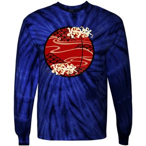 Japanese Spider Lily Tie-Dye Long Sleeve Shirt