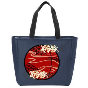 Japanese Spider Lily Zip Tote Bag