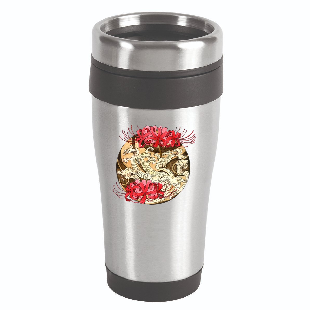 Japanese Spider Lily Watercolor 16oz Travel Tumbler
