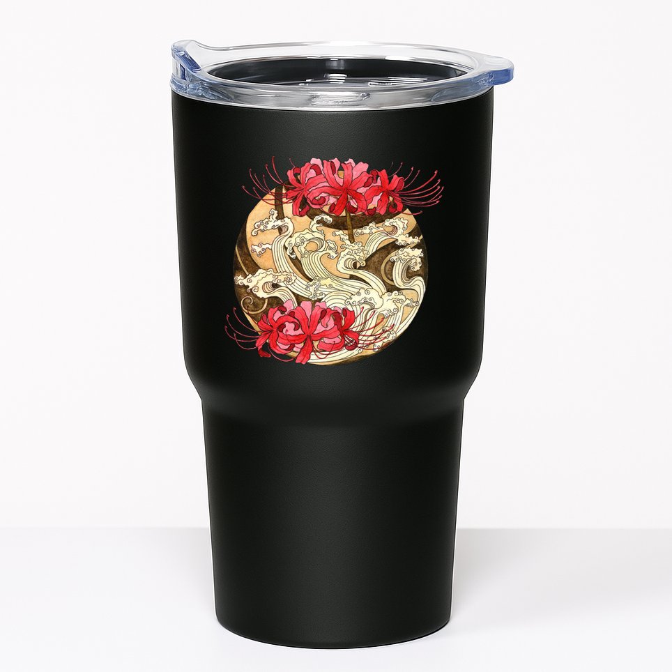 Japanese Spider Lily Watercolor Tumbler